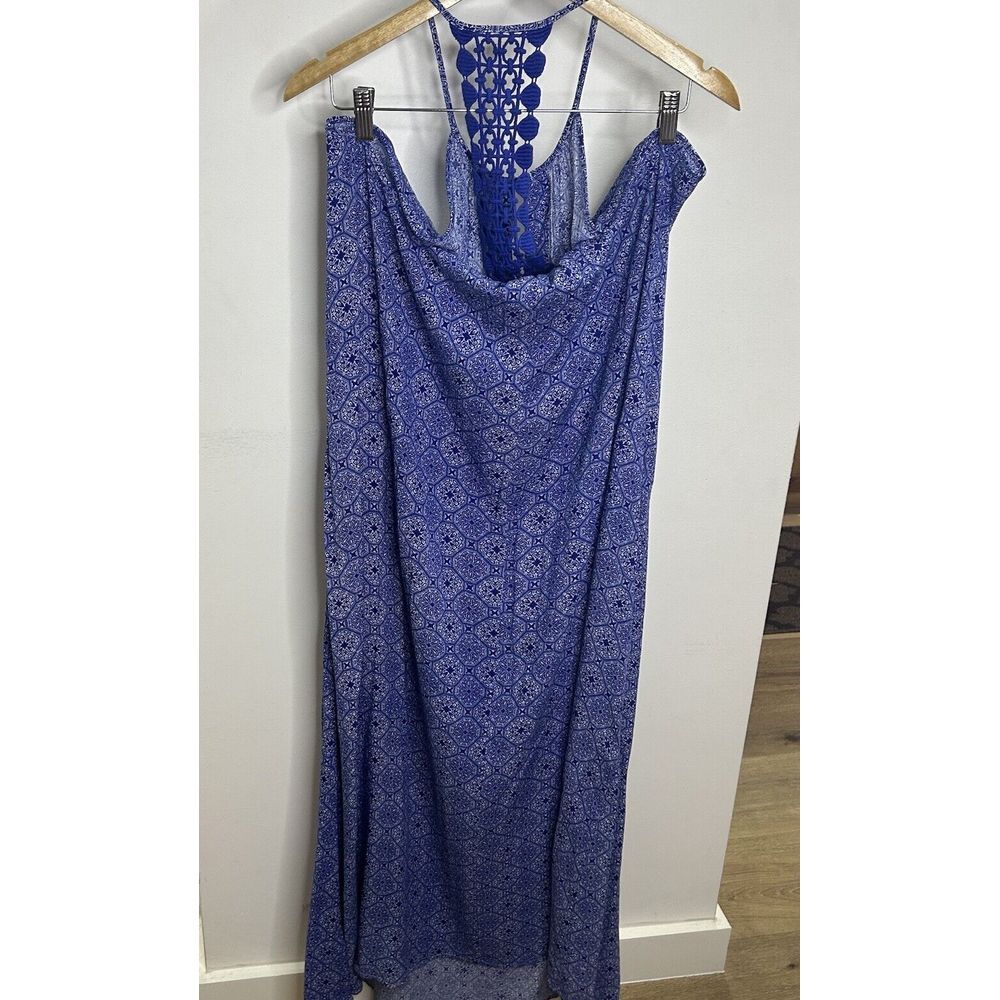 En Creme‎  Maxi Sundress Size Small blue Color 100% Rayon - Picture 6 of 11
